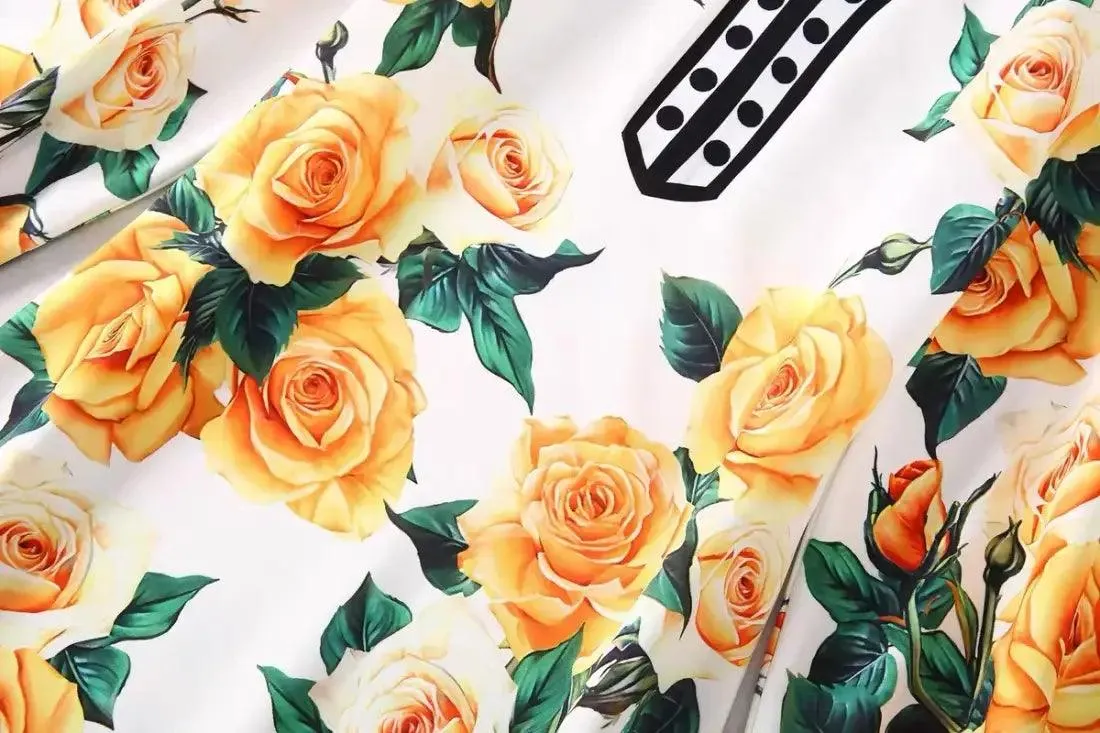 2024 Floral Bat Sleeve Maxi Dress