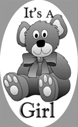 4" x 6" Oval Teddy Bear Etched Glass Decal | (Static Cling)