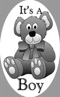 4" x 6" Oval Teddy Bear Etched Glass Decal | (Static Cling)