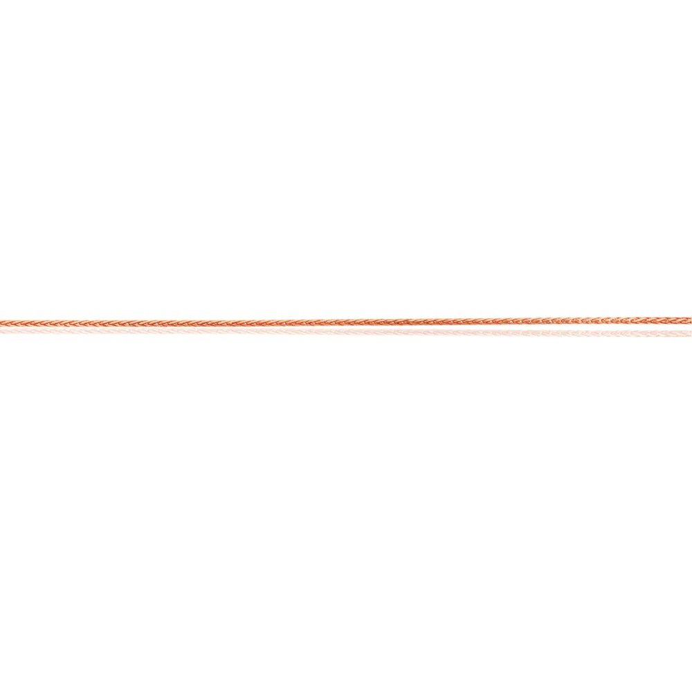 9ct Rose Gold Wheat link Extender 47cm Chain 30gauge