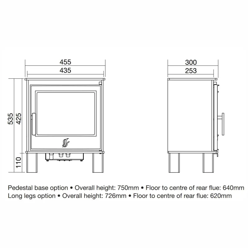 ACR Malvern Log Store Electric Stove