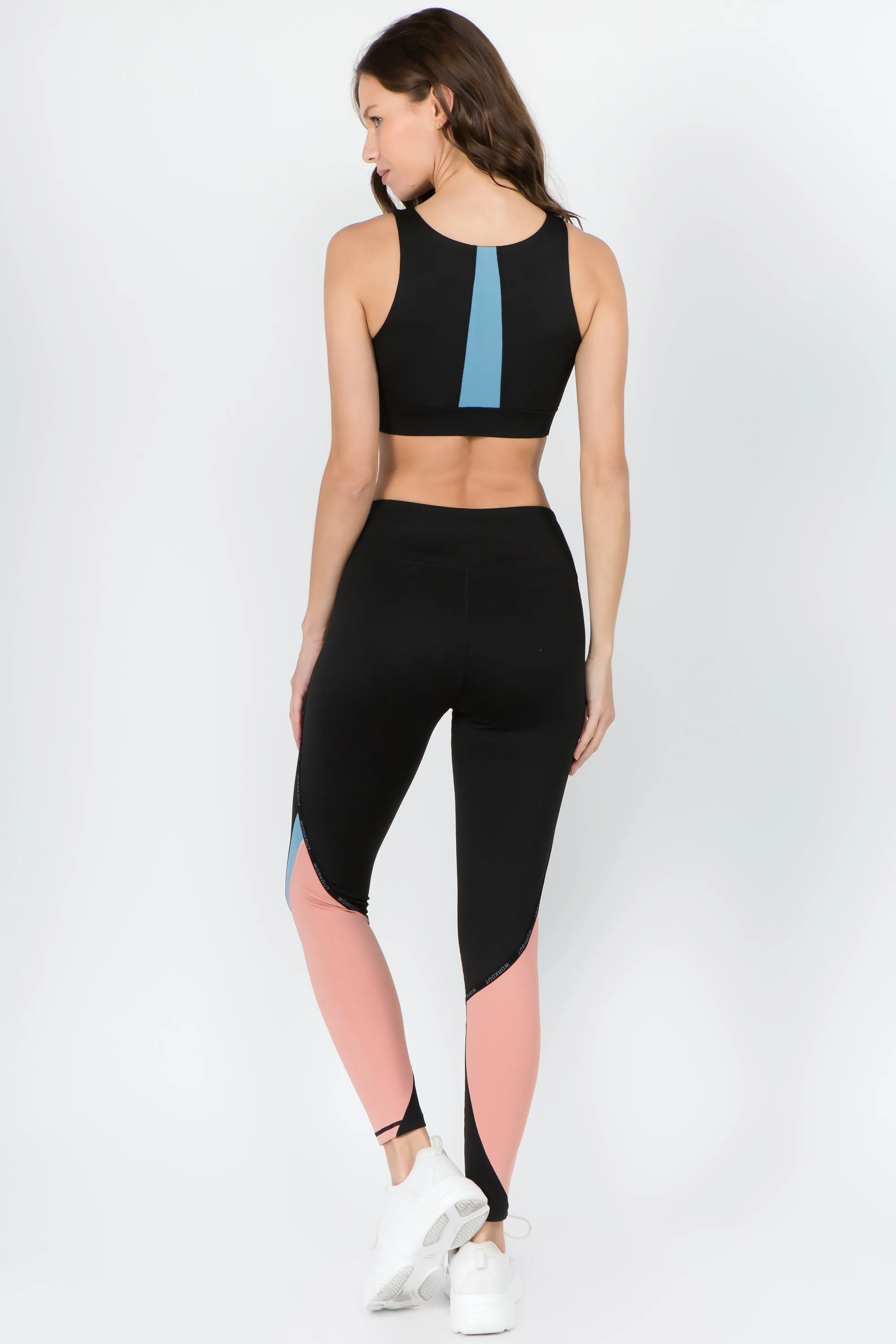 Active Color Block Detail Workout Legging