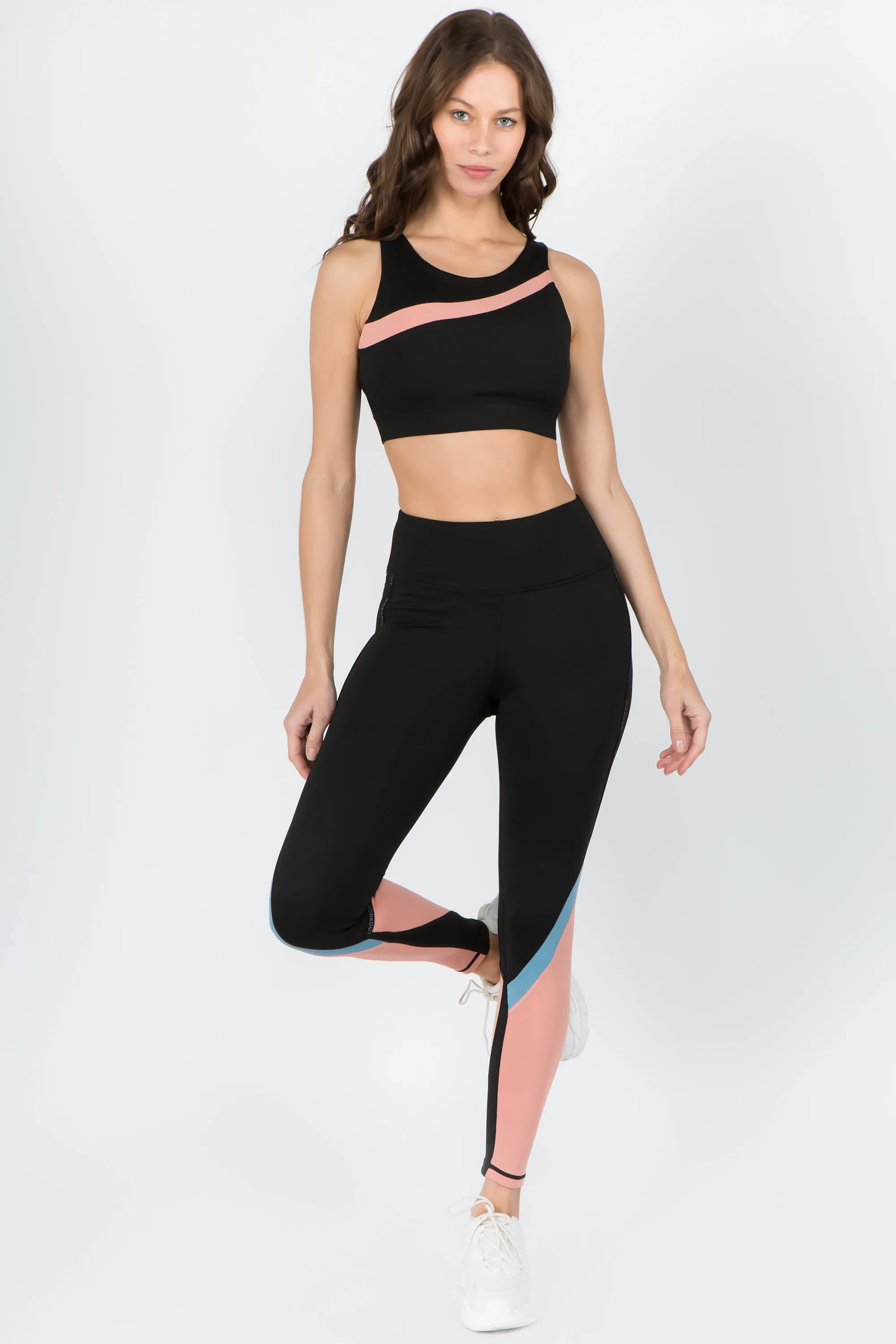Active Color Block Detail Workout Legging