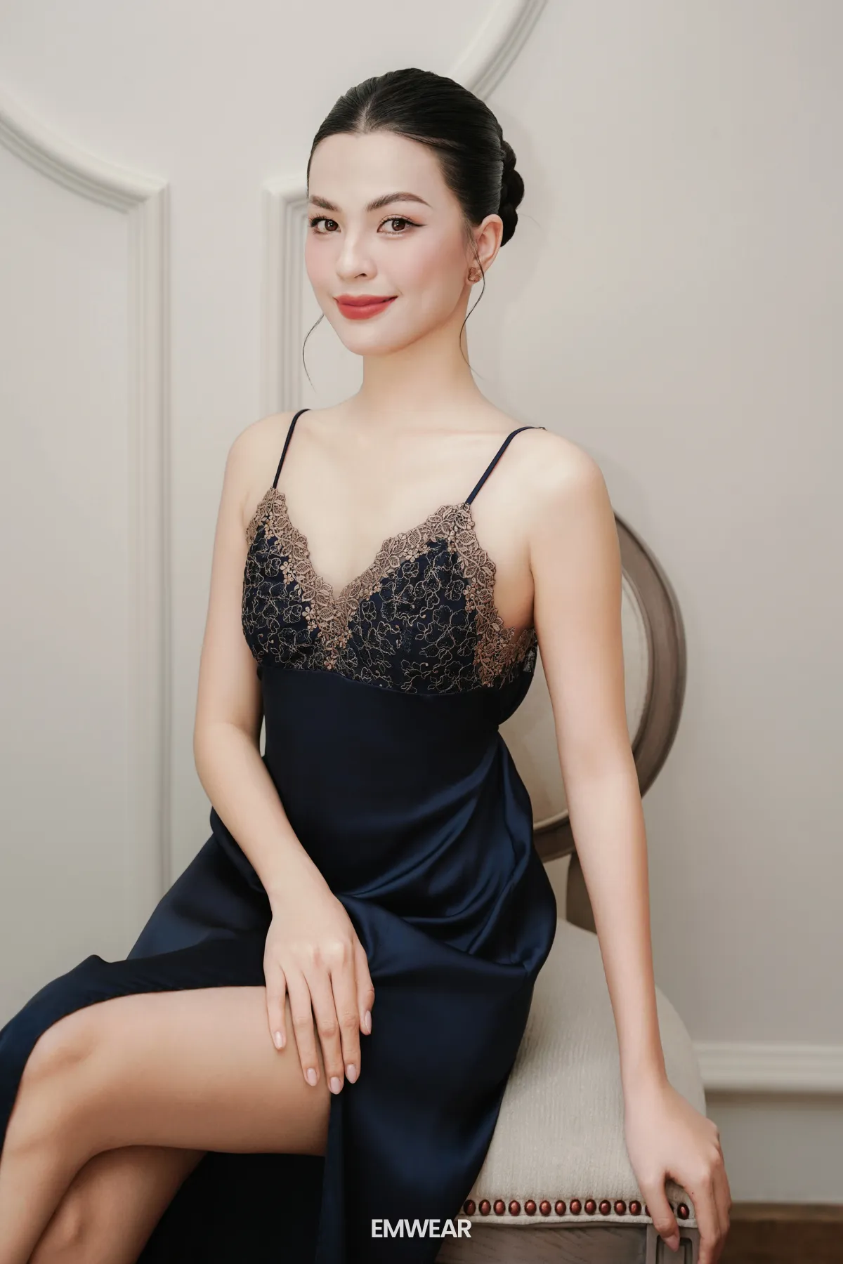Adonis Blue Slip Dress