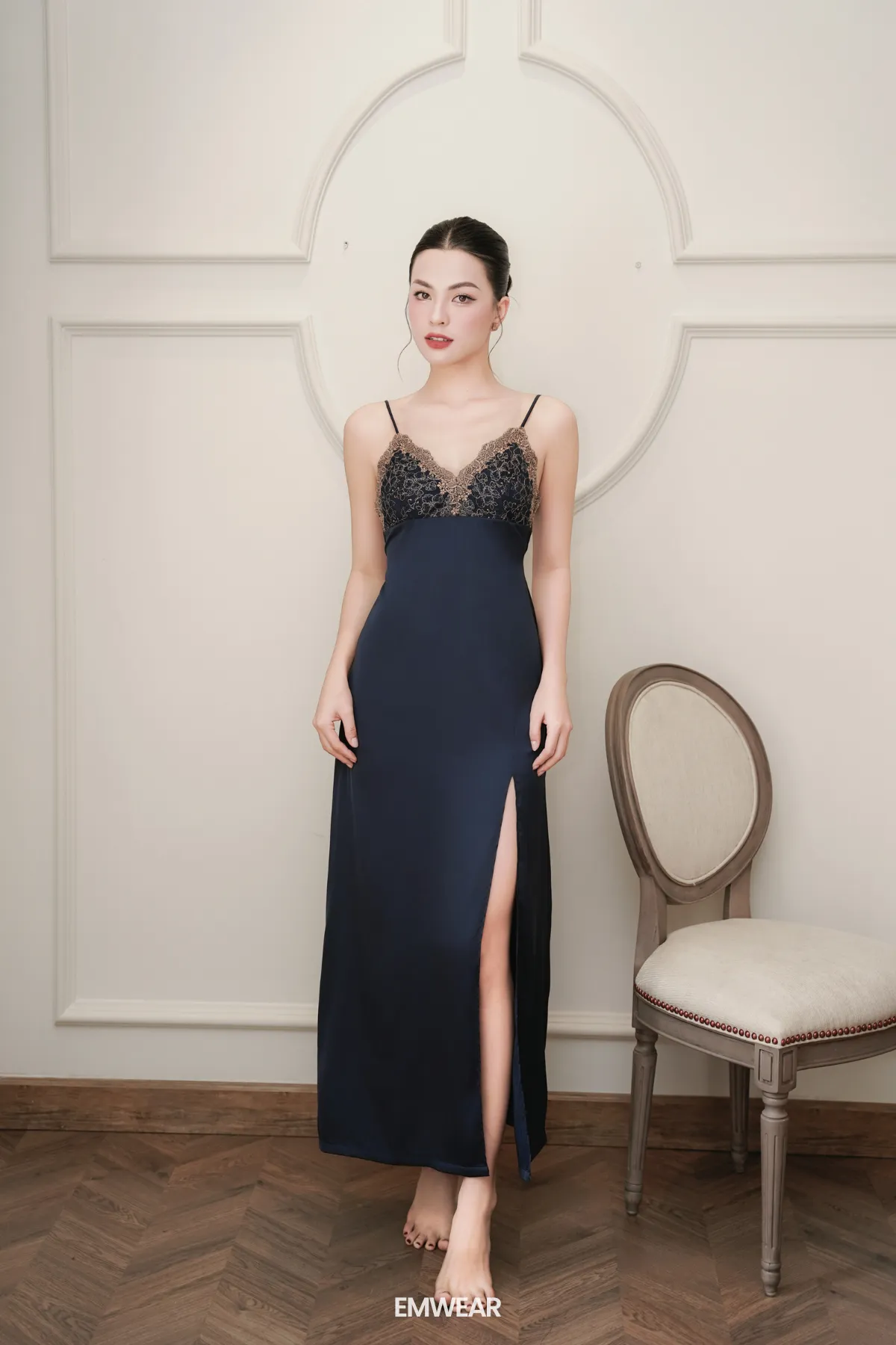 Adonis Blue Slip Dress