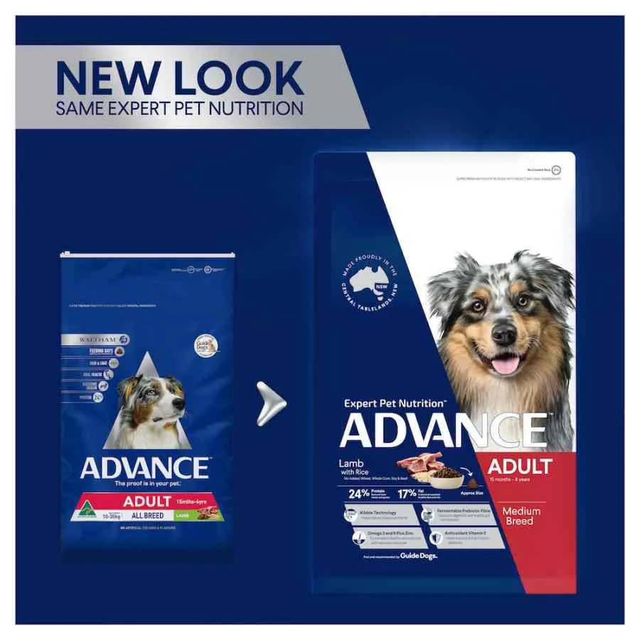 Advance Medium Adult Dry Dog Food Lamb With Rice