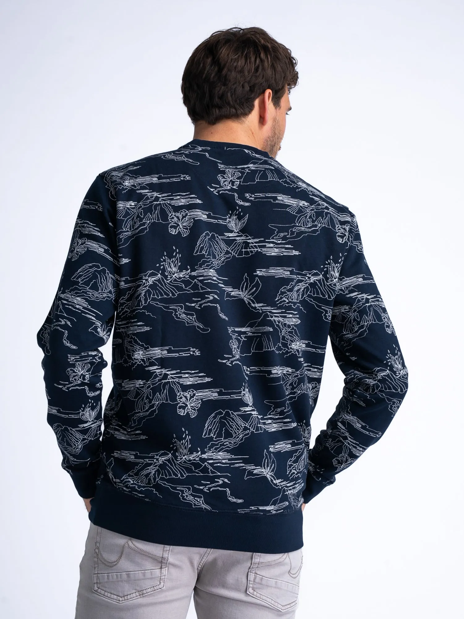 All-over Print Sweater Seafarer