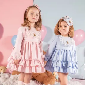 BABINE - Puffball Teddy Dress - Blue