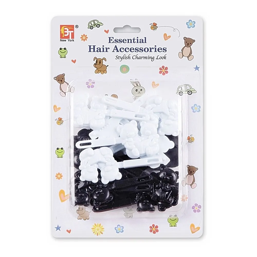 BARRETTES TWIN TEDDY BEAR