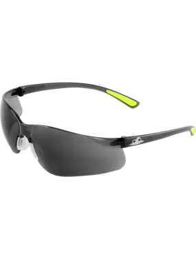 Bass™ Smoke Anti-Fog Lens, Frosted Black Frame Safety Glasses - BH2143AF