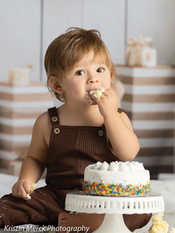 Bears and Stars Cake Smash Backdrop