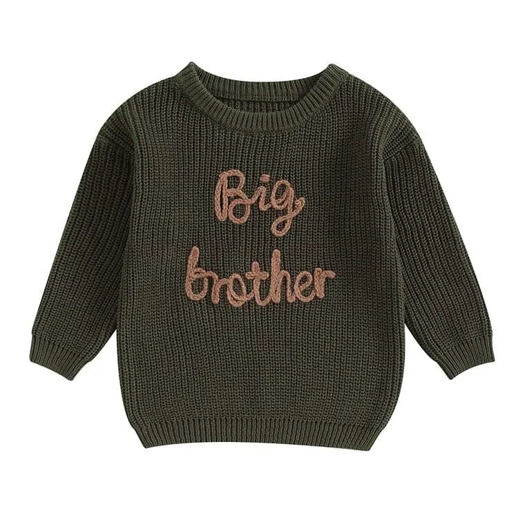 Big Brother Knitted Toddler Sweater