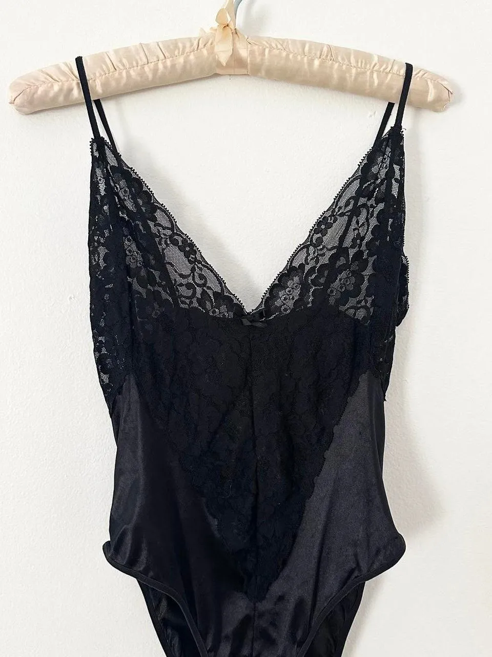 Black Lace Vintage 80s Teddy (S/M)