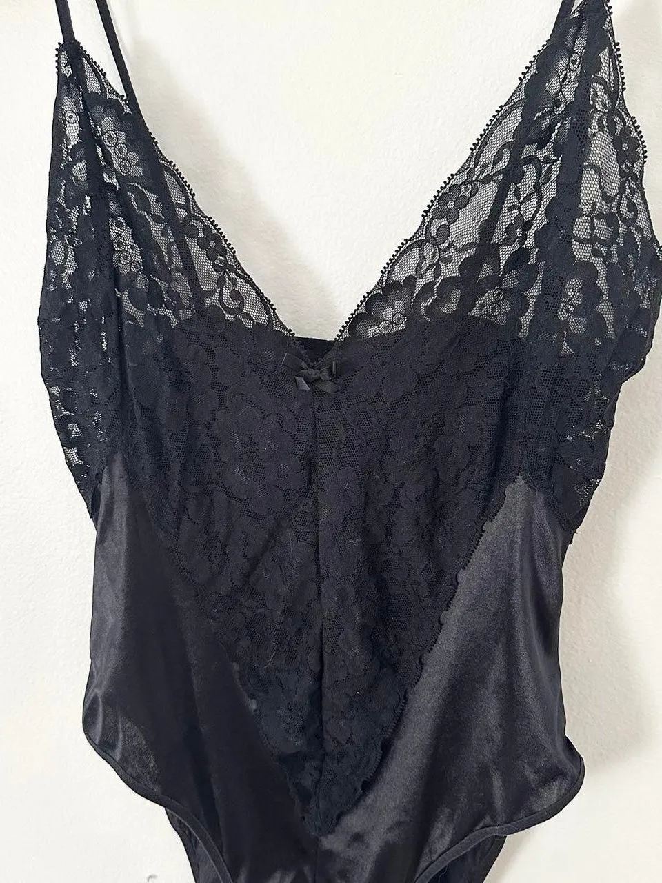Black Lace Vintage 80s Teddy (S/M)