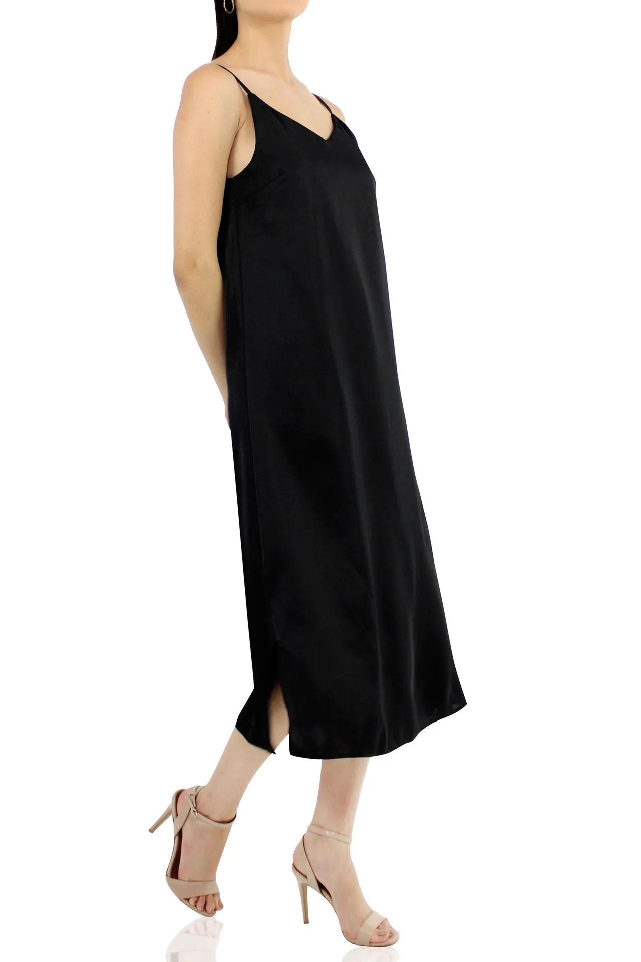 Black Midi Dress Women