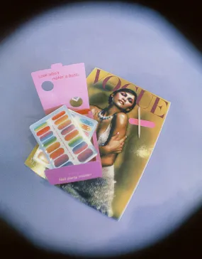 Blitsbee glowing gradient nail wraps