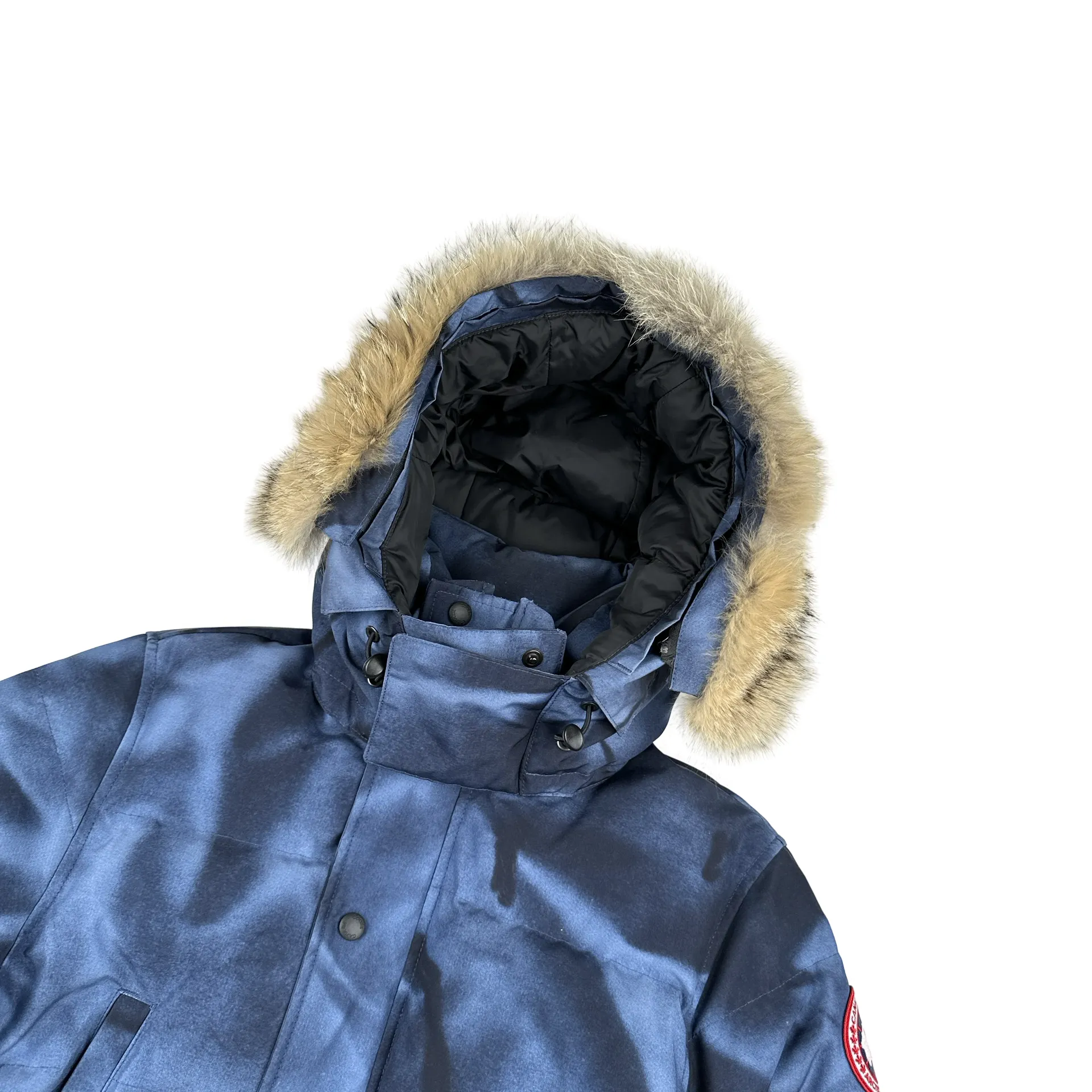 Canada Goose Blue Abstract Camo Wyndham Parka Jacket - XS