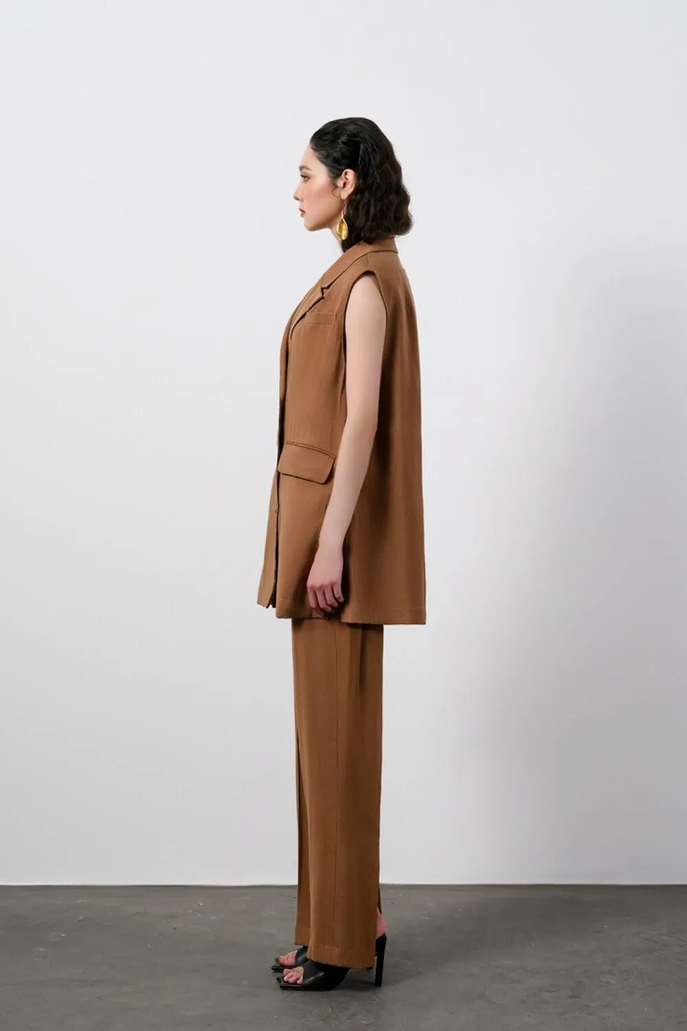 Carthy Sleeveless Coat