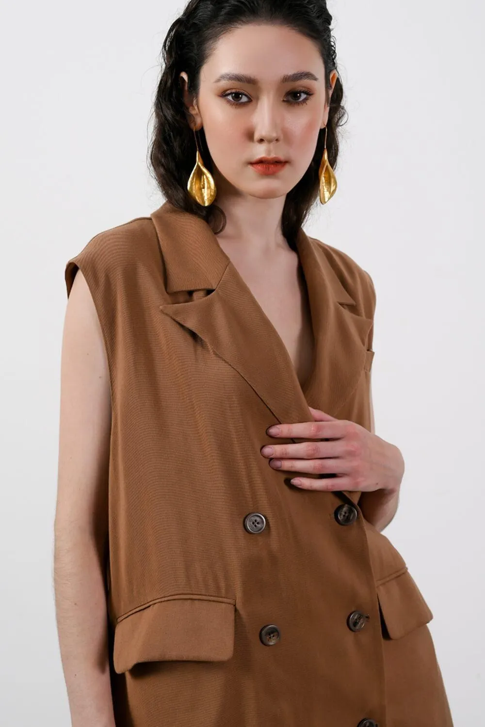 Carthy Sleeveless Coat