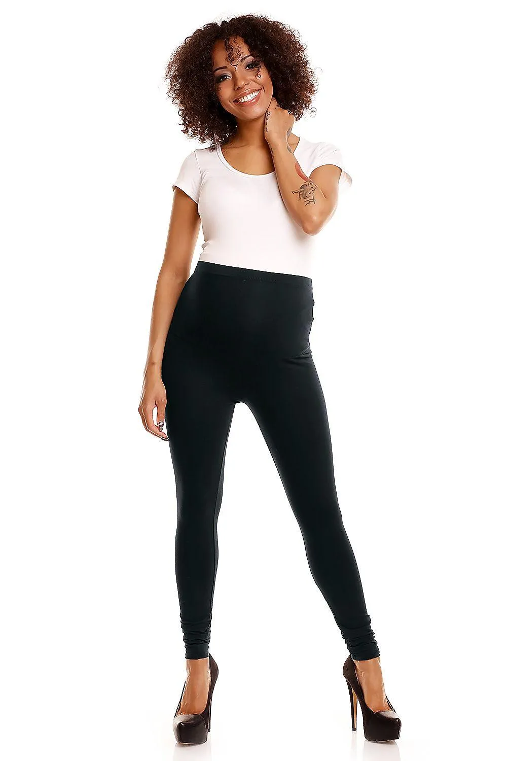Chic Maternity Comfort Leggings - Essential Style for Moms-to-Be