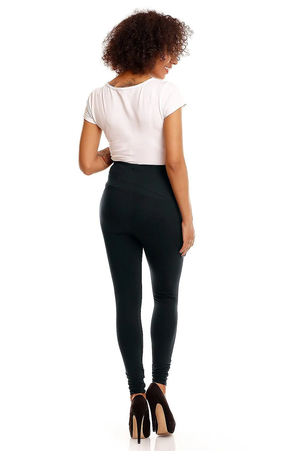 Chic Maternity Comfort Leggings - Essential Style for Moms-to-Be