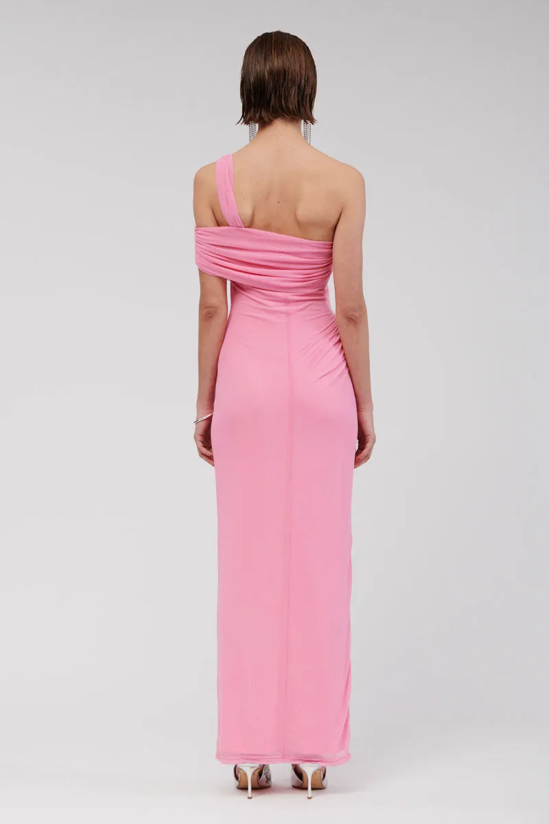 Christy Pink Off Shoulder Maxi - Pink