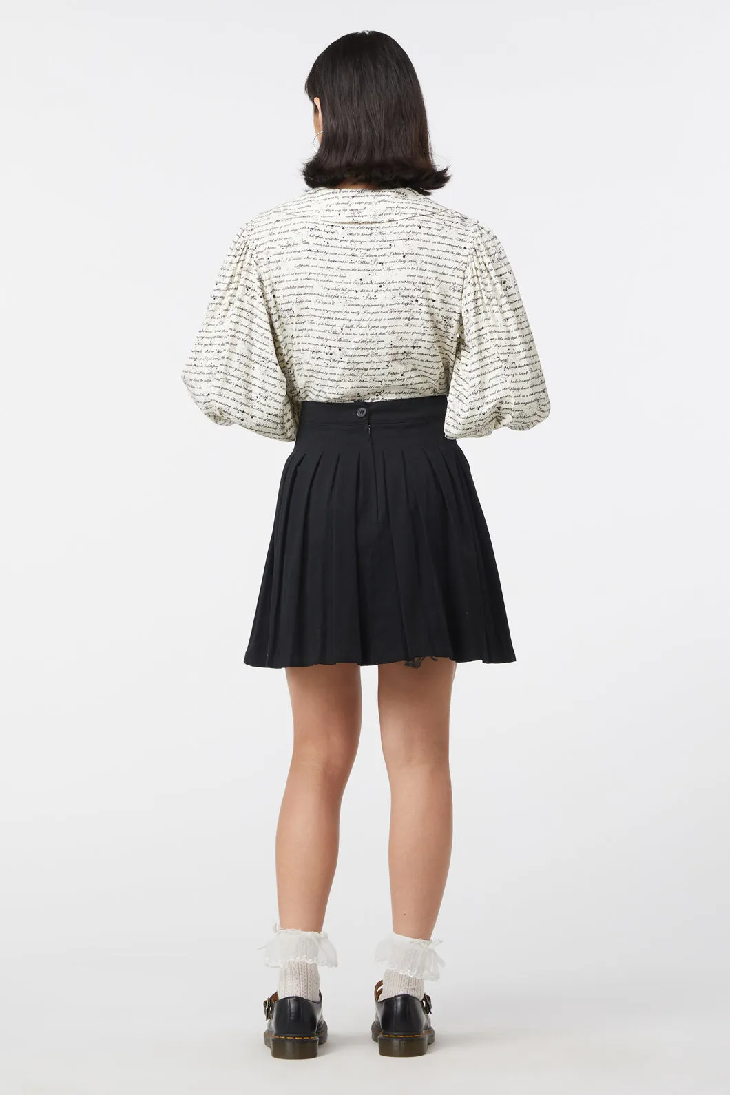 Classic Goth Pleated Skirt