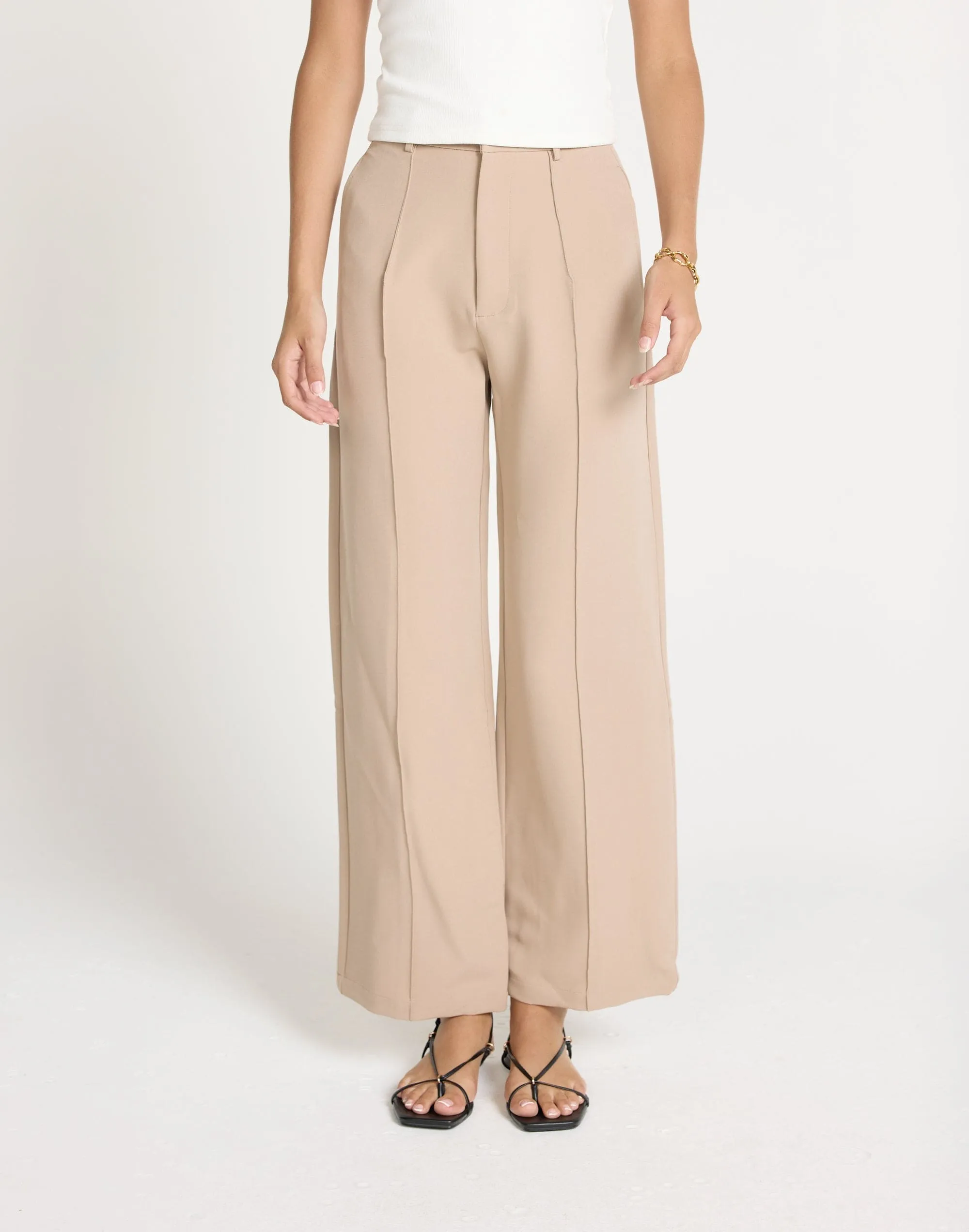 Colden Pants (Beige) - Petite