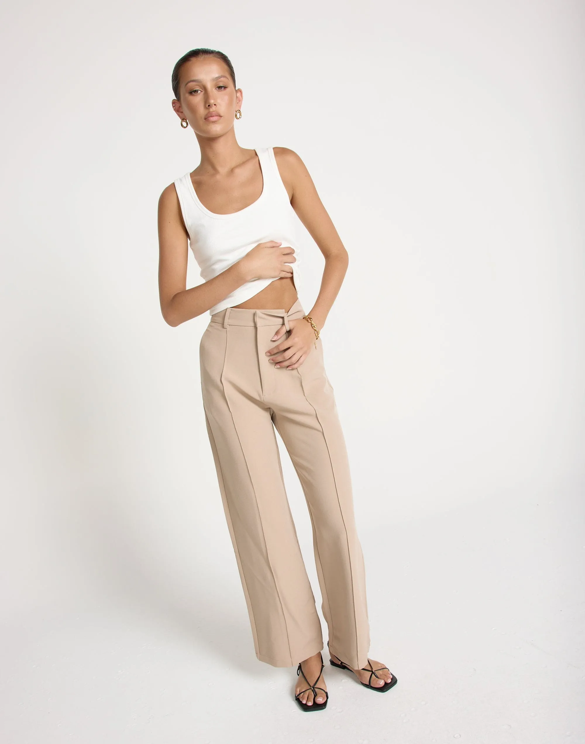 Colden Pants (Beige) - Petite