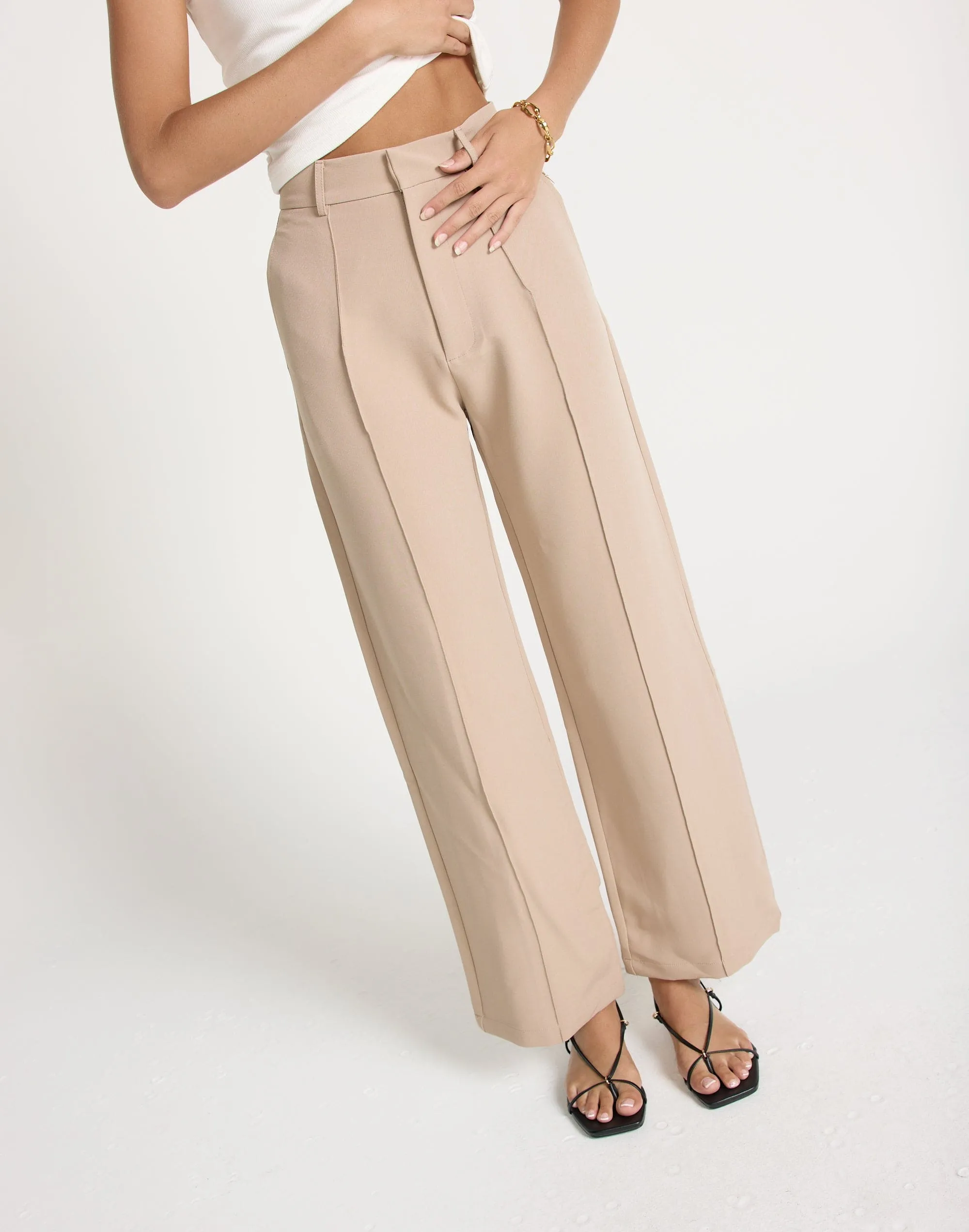 Colden Pants (Beige) - Petite