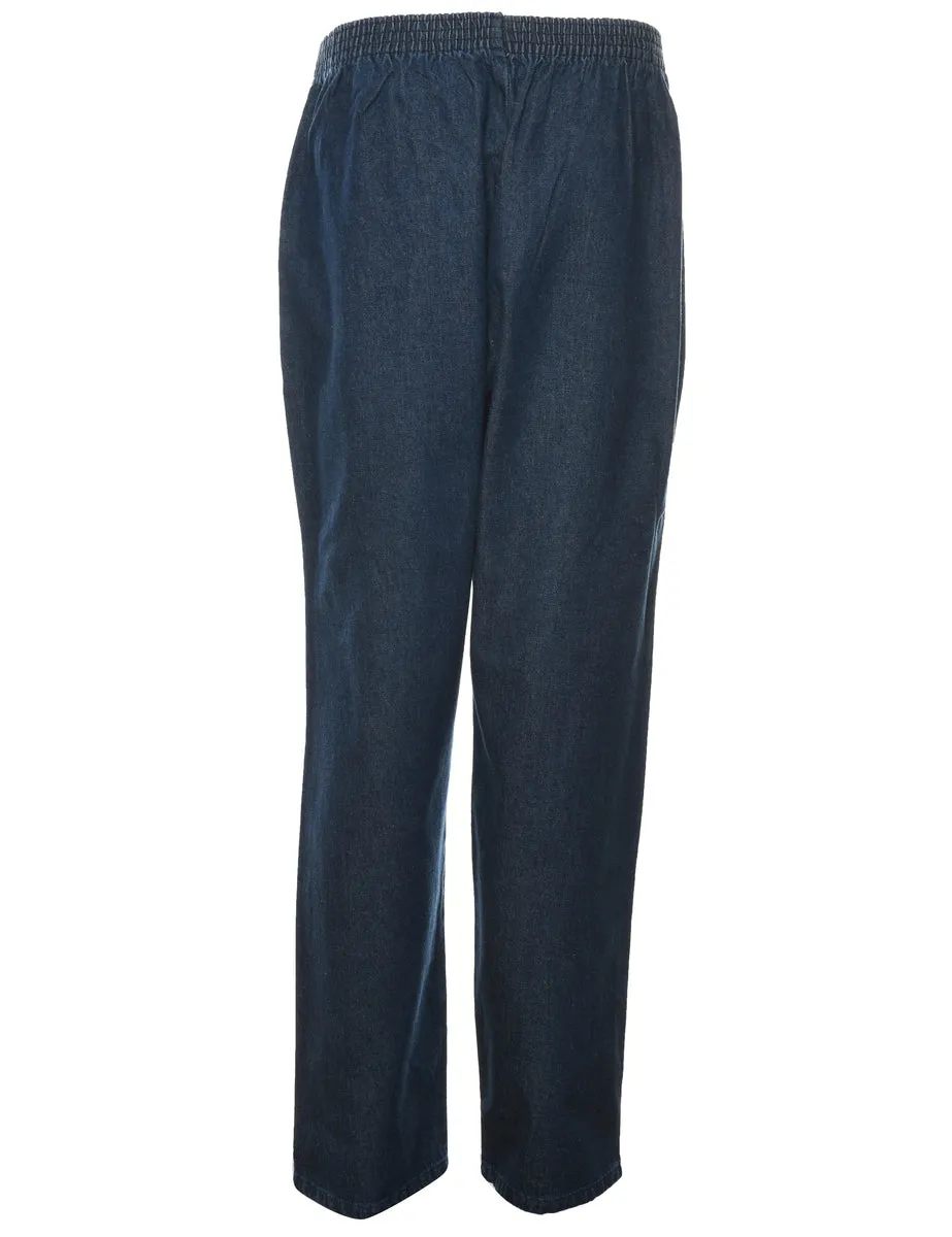 Dark Wash Denim Trousers - W32 L30
