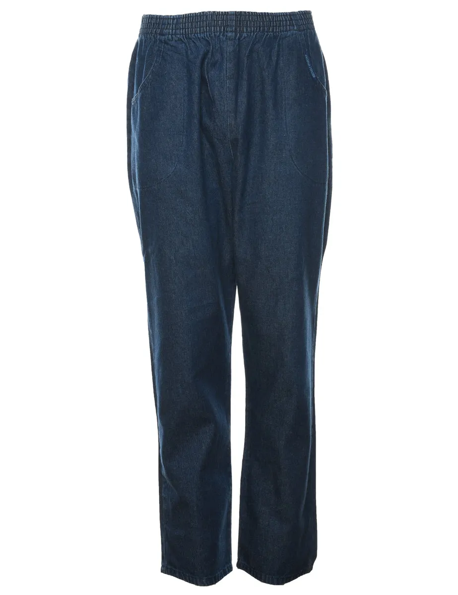 Dark Wash Denim Trousers - W32 L30