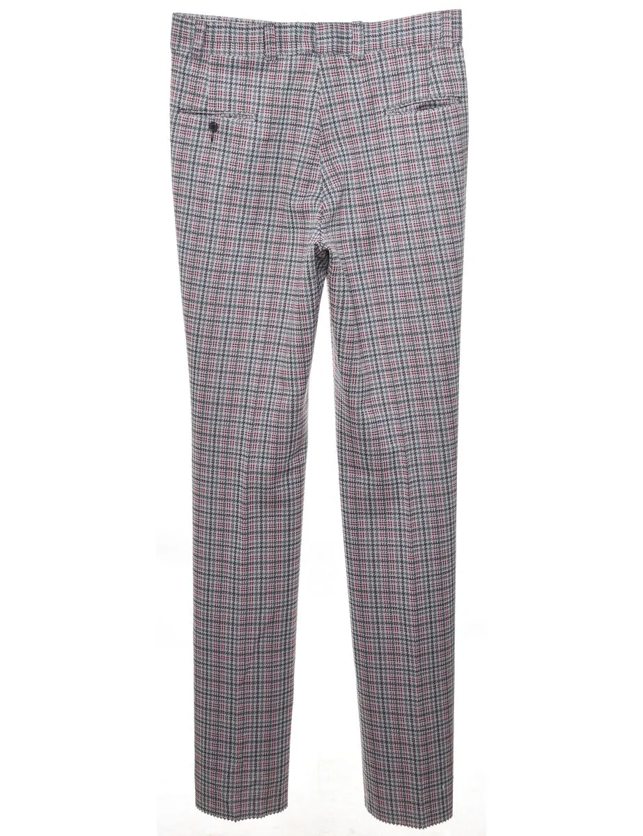 Dogtooth Checks Trousers - W38 L38