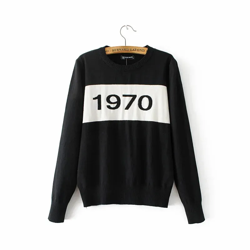 fashion pullover Long Sleeve Sweater