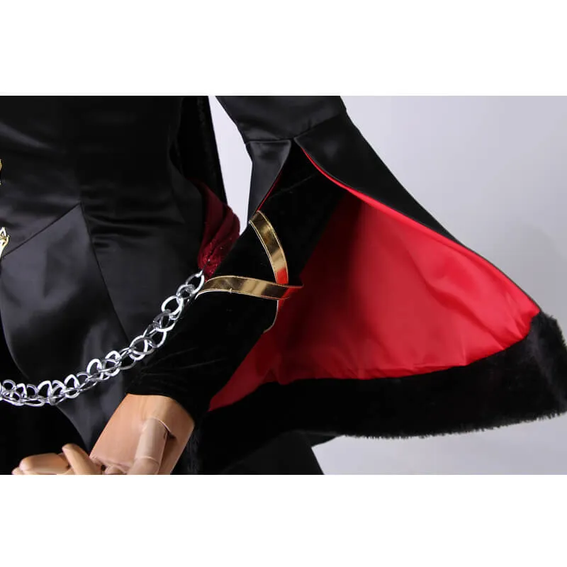 Fate Grand Order Black Formal Dress Uniform Lancer Ereshkigal Cosplay Costume