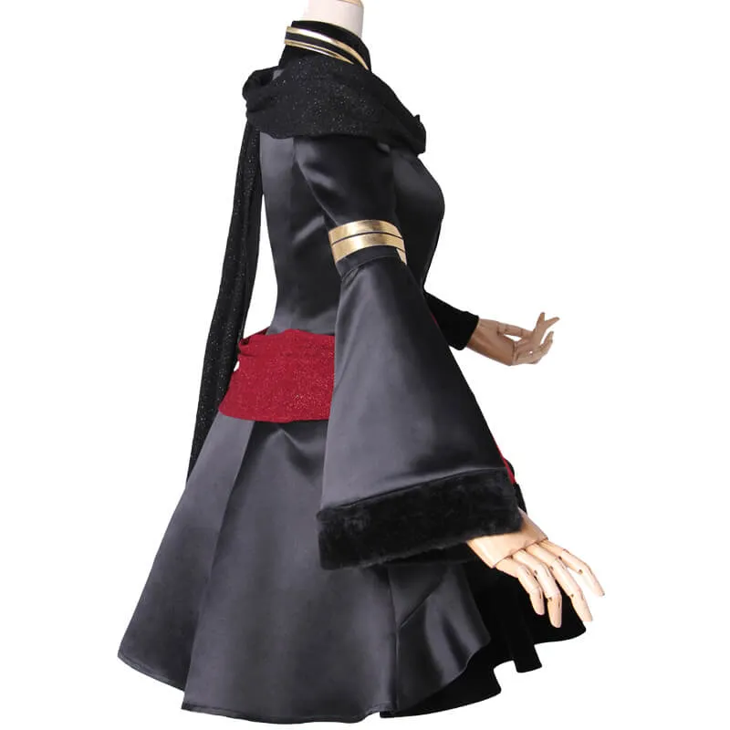 Fate Grand Order Black Formal Dress Uniform Lancer Ereshkigal Cosplay Costume