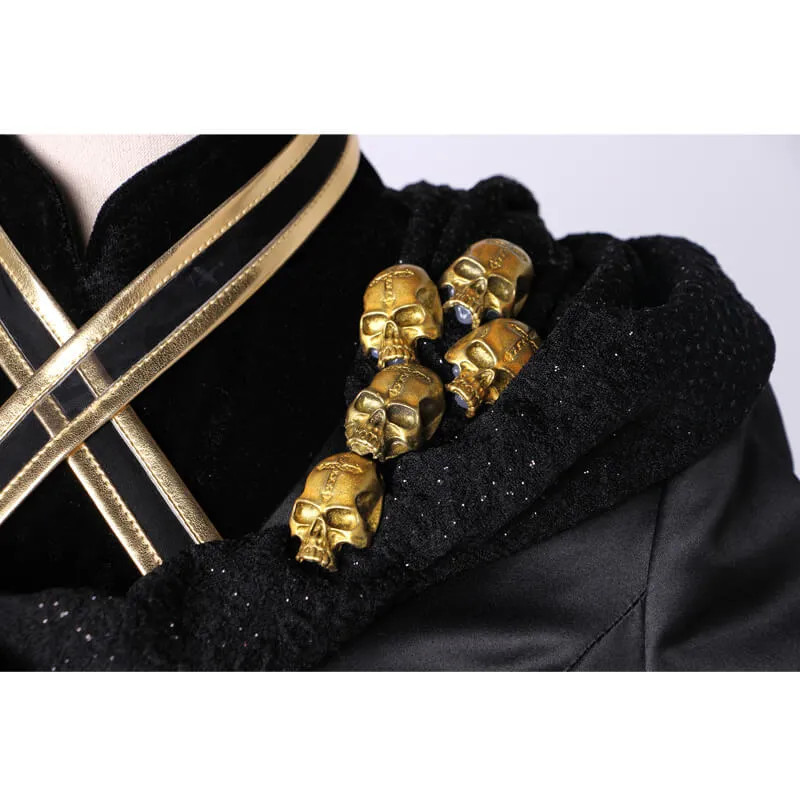 Fate Grand Order Black Formal Dress Uniform Lancer Ereshkigal Cosplay Costume