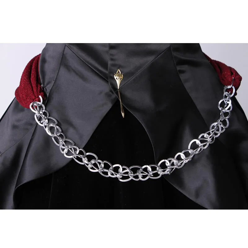 Fate Grand Order Black Formal Dress Uniform Lancer Ereshkigal Cosplay Costume