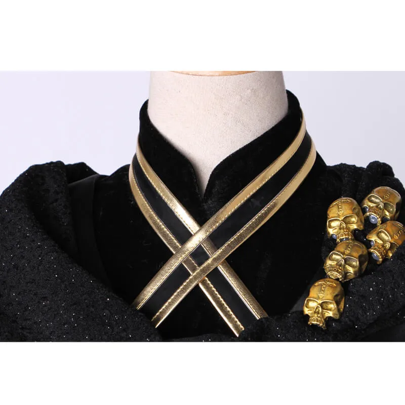 Fate Grand Order Black Formal Dress Uniform Lancer Ereshkigal Cosplay Costume