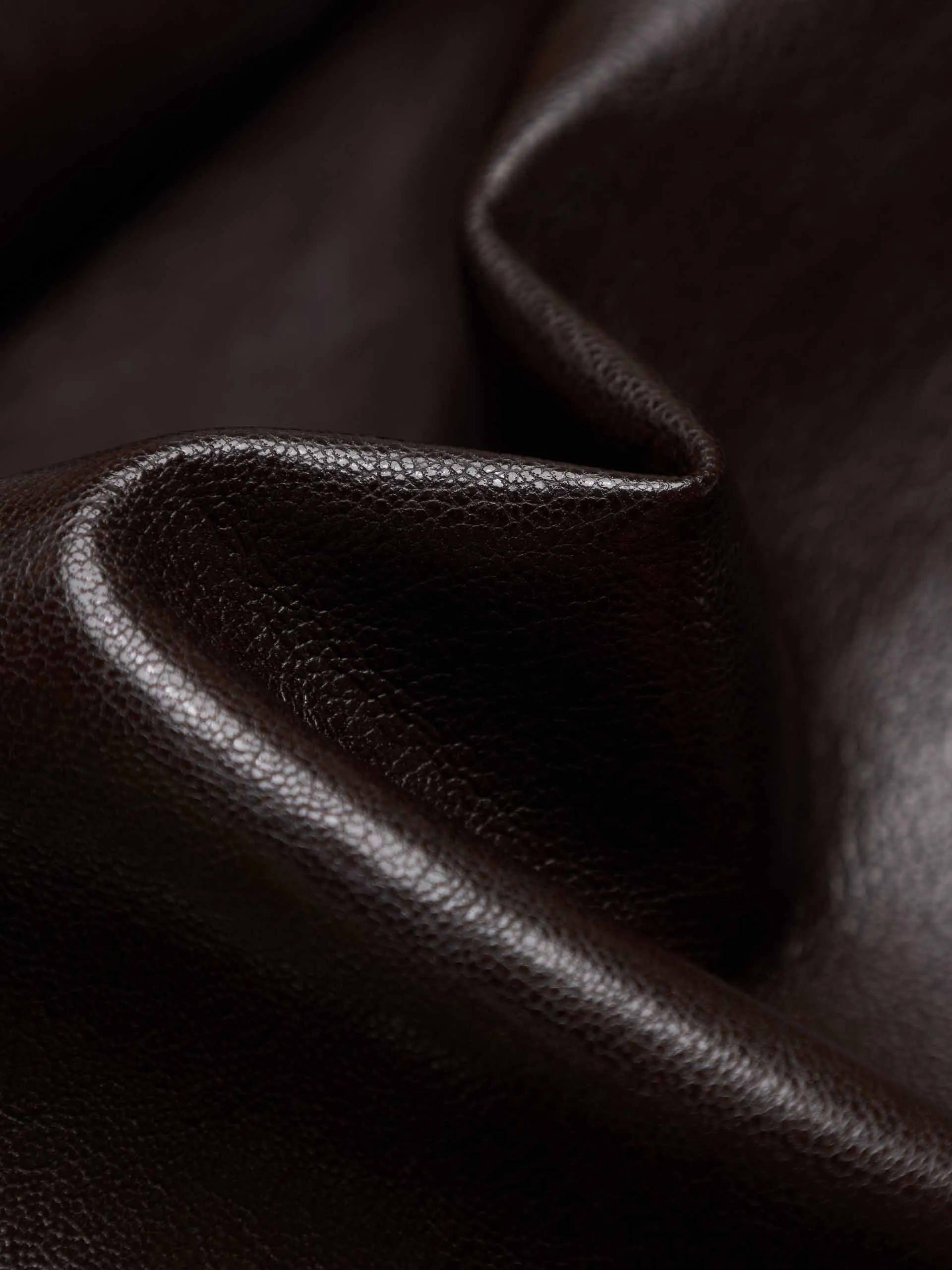 Faux Leather Pleated Skirt