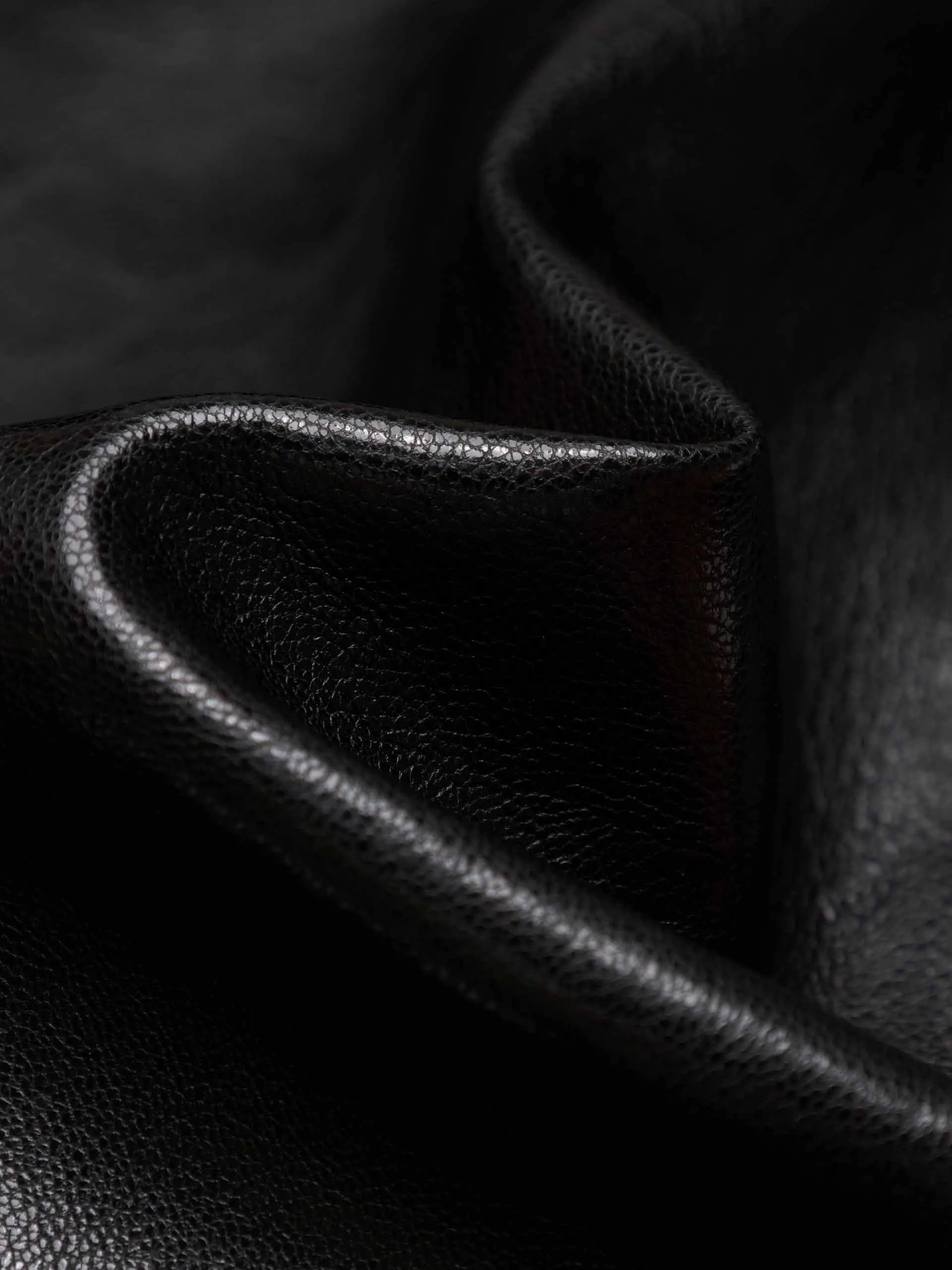 Faux Leather Pleated Skirt