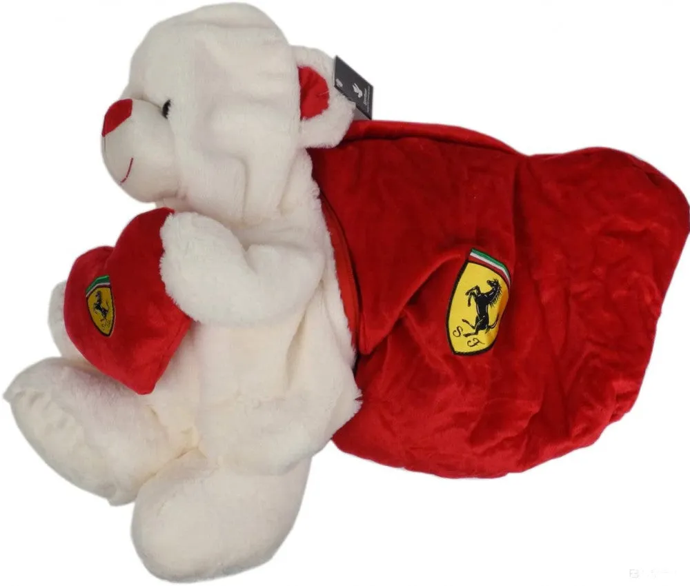Ferrari Pillow, Ferrari 2in1 Teddy, 30 cm, White, 2020