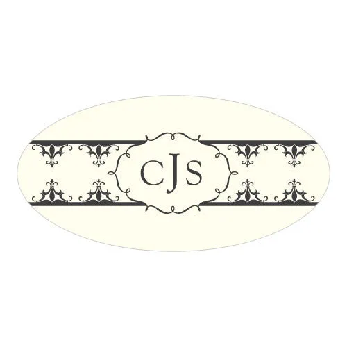 Fleur De Lis Small Cling Royal Blue