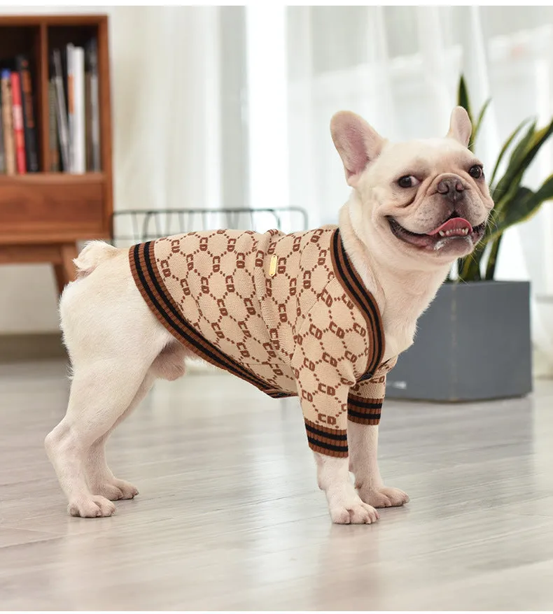French Bulldog Thick Knit Sweater Soft Warm and Stylish