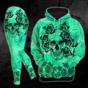 Green Skull Combo Hoodie and Leggings
