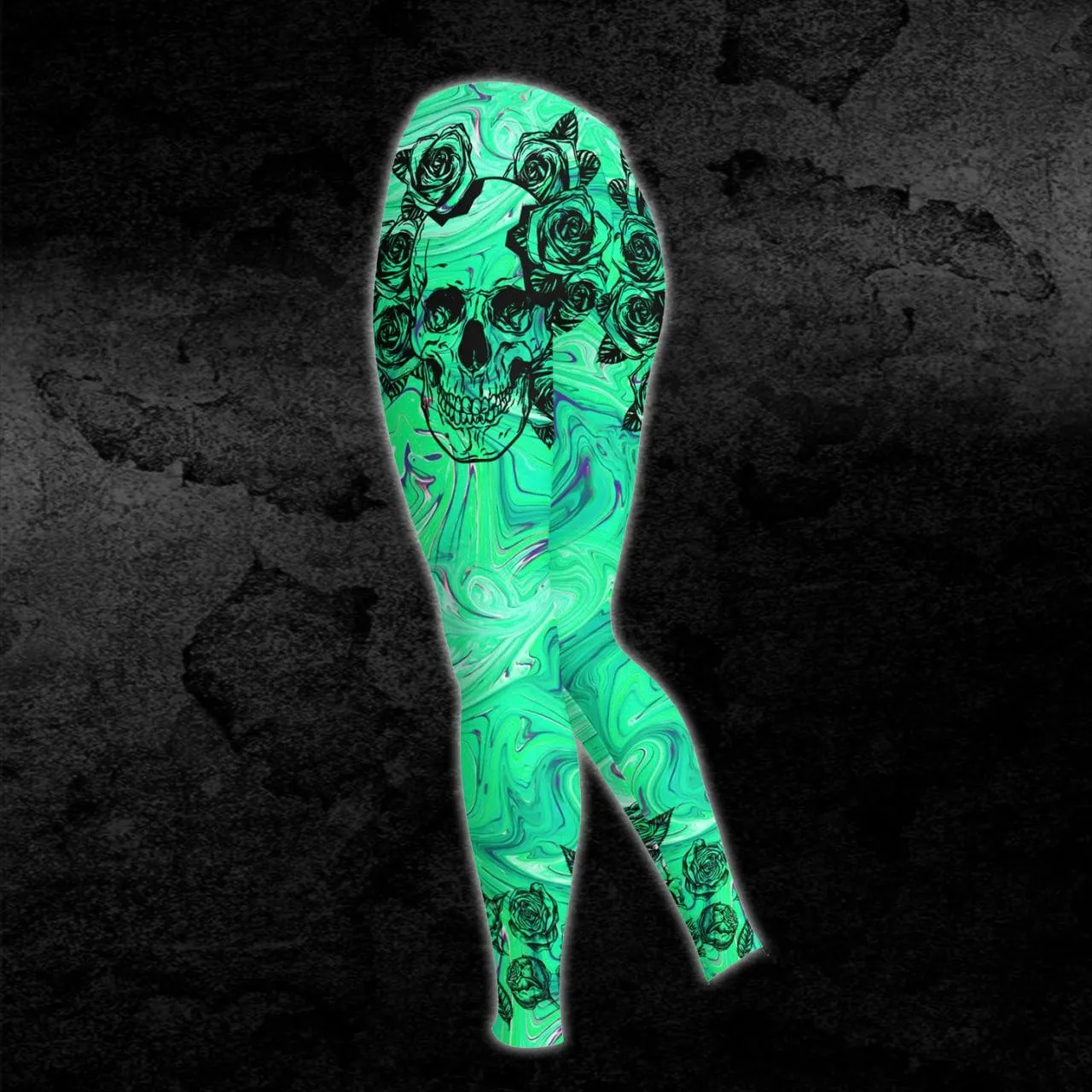 Green Skull Combo Hoodie and Leggings