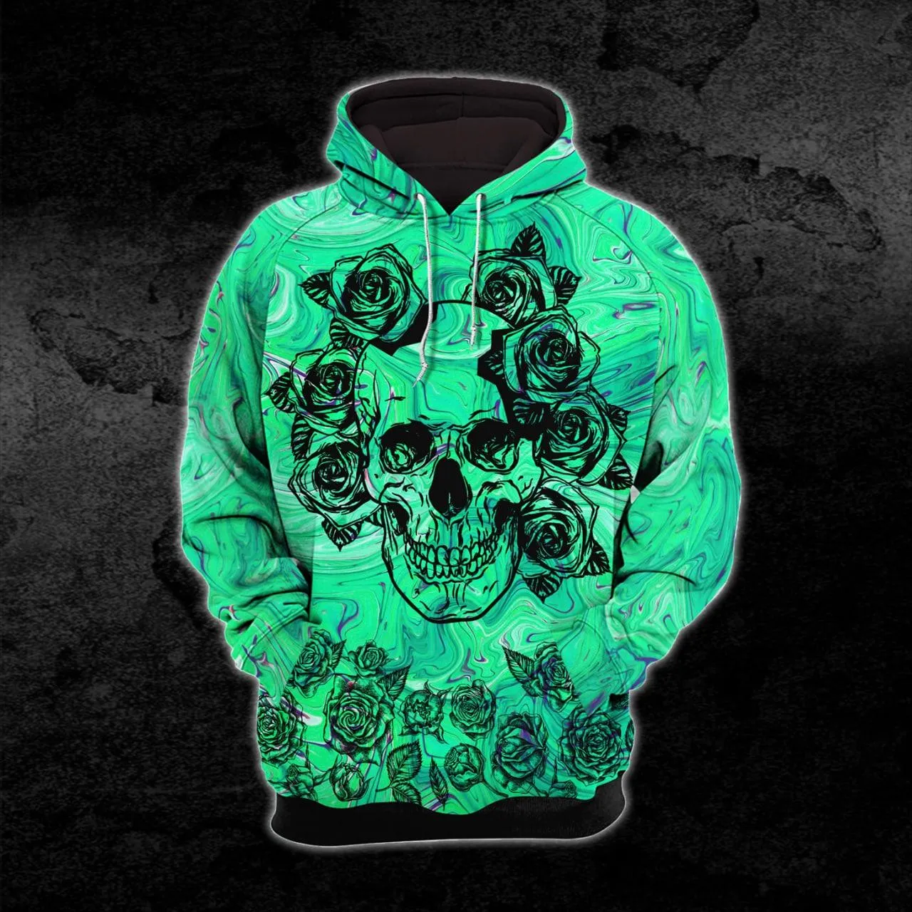 Green Skull Combo Hoodie and Leggings