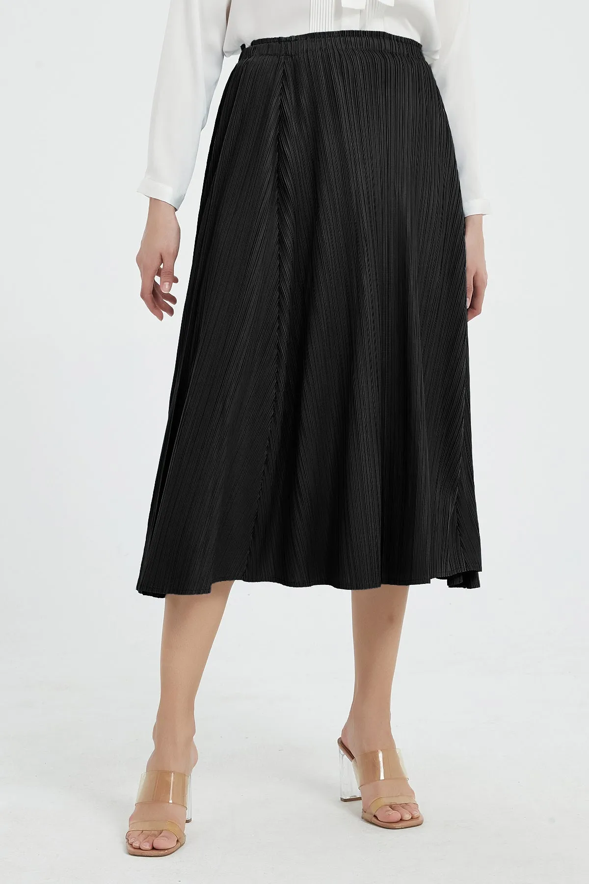 Gwyneth Pleated Midi Skirt