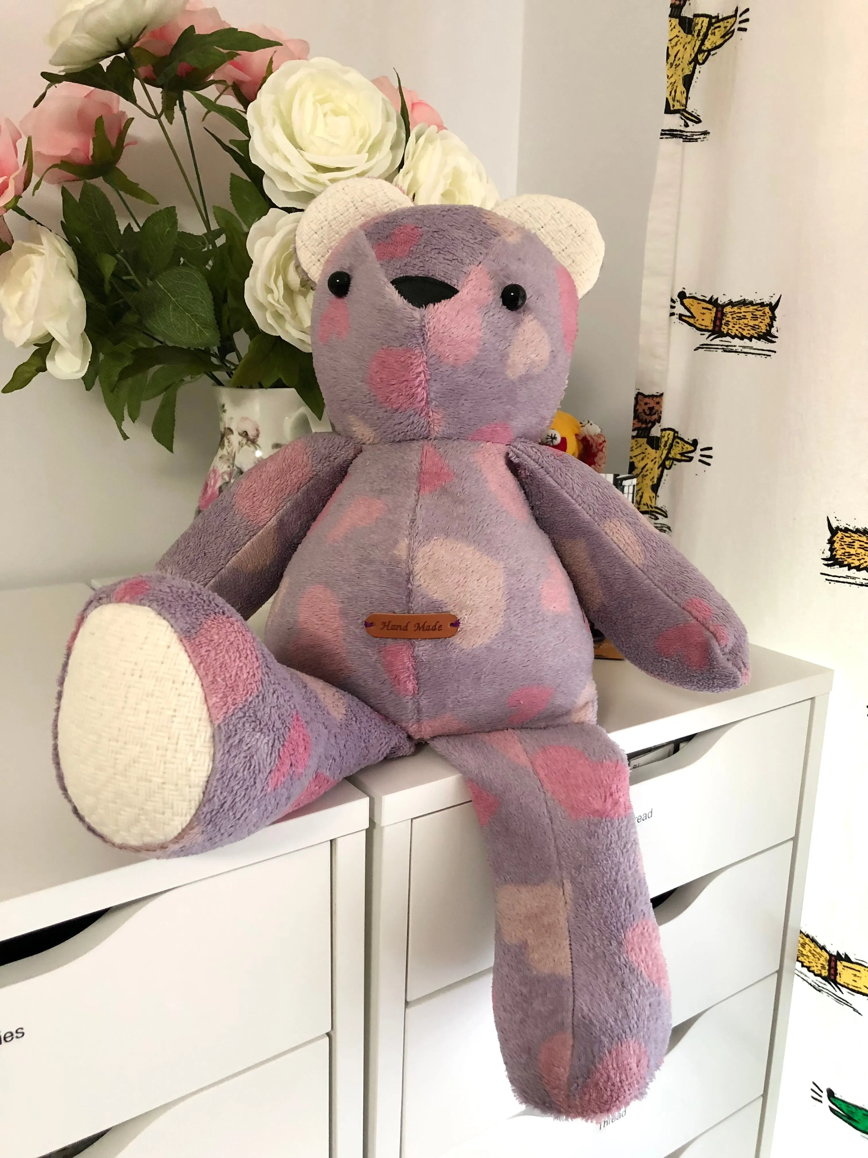 Handmade Stuffed Memory Teddy Bear- with your own materials