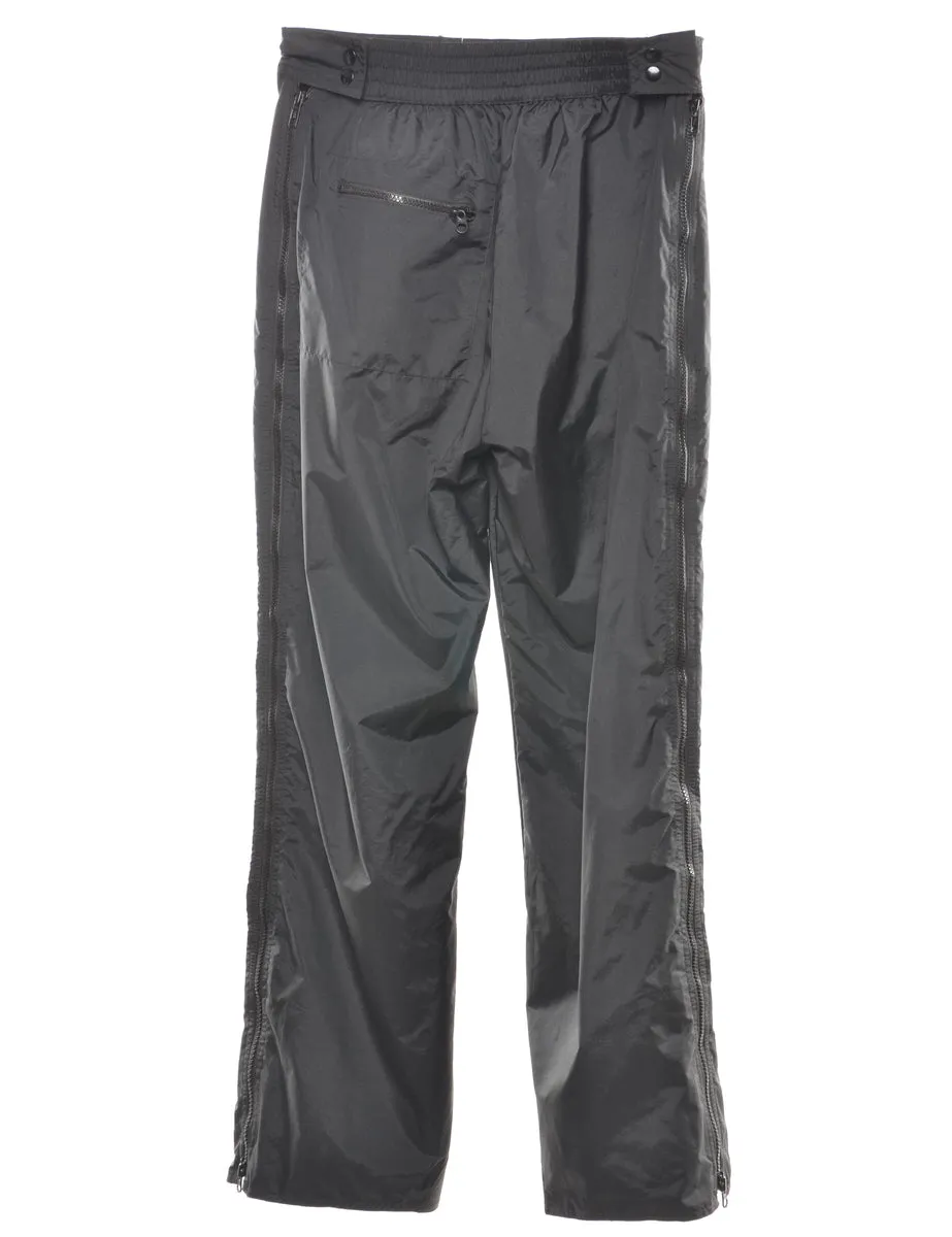 High Waist Black Ski Trousers - W28